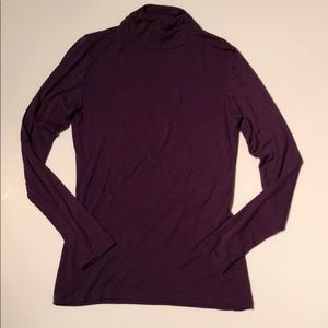 Purple Mock Turtleneck